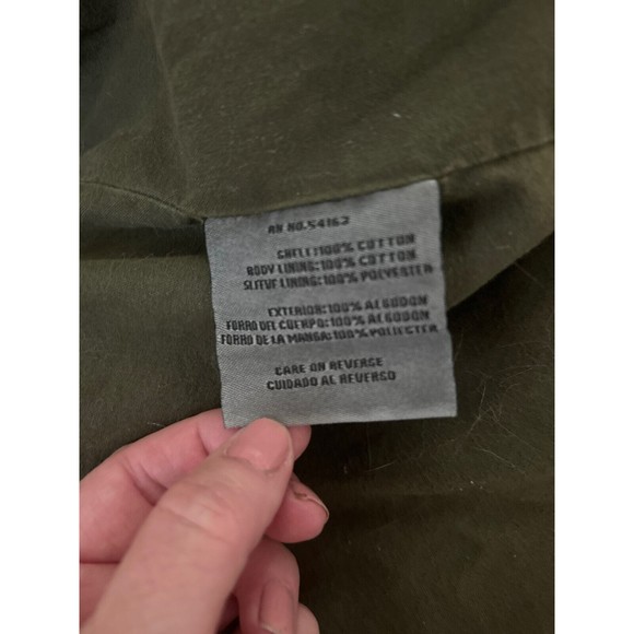 Levis Unisex Cotton Canvas Jacket Barn Work Coat Quilted Olive Green Size Small - Picture 9 of 15